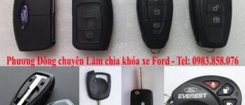 Làm chìa khóa xe Ford giá nét Phôi chìa chính hãng