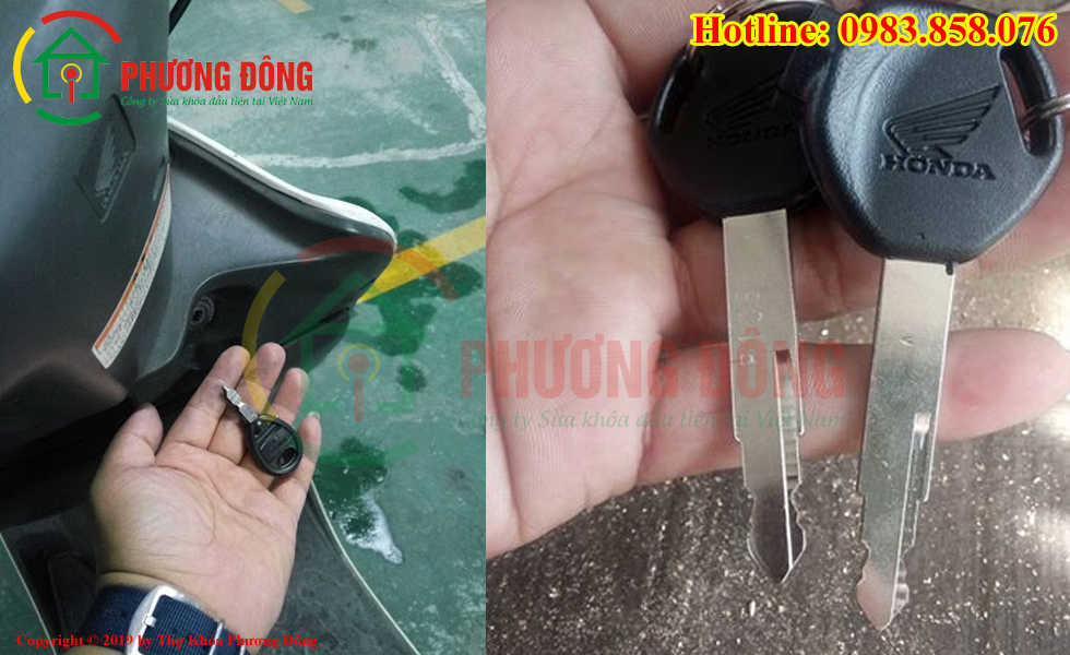 Phương Đông chuyên sửa khóa xe máy tại Quận Hoàng Mai