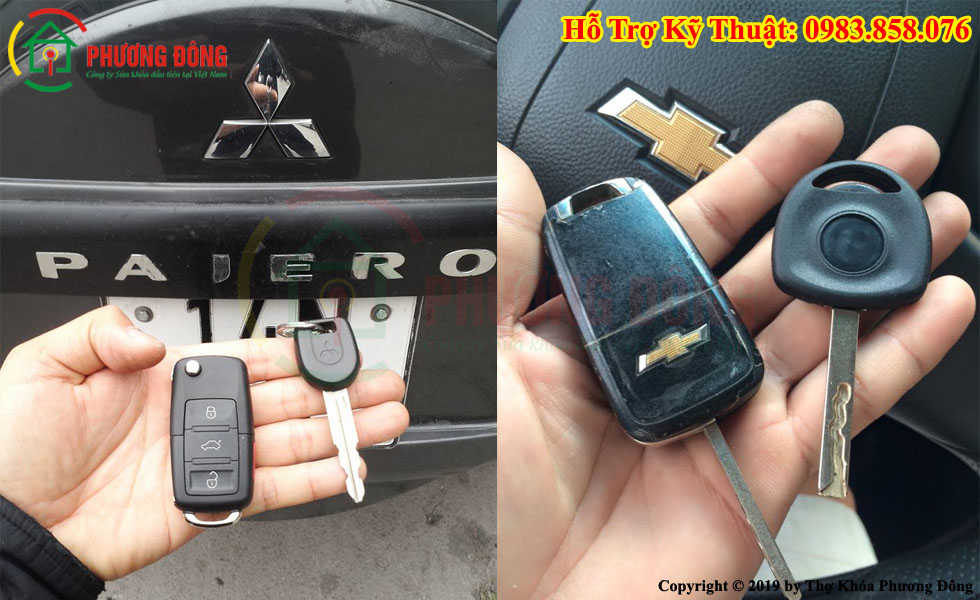 Đánh chìa khoá từ ô tô
