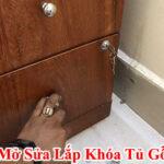 mở sửa lắp khóa tủ gỗ