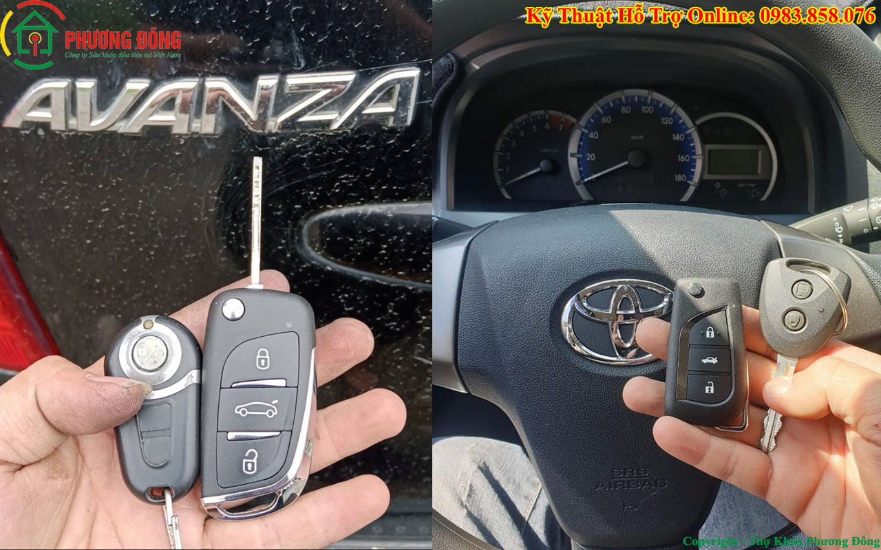 Chìa Khoá Remote Toyota Avanza