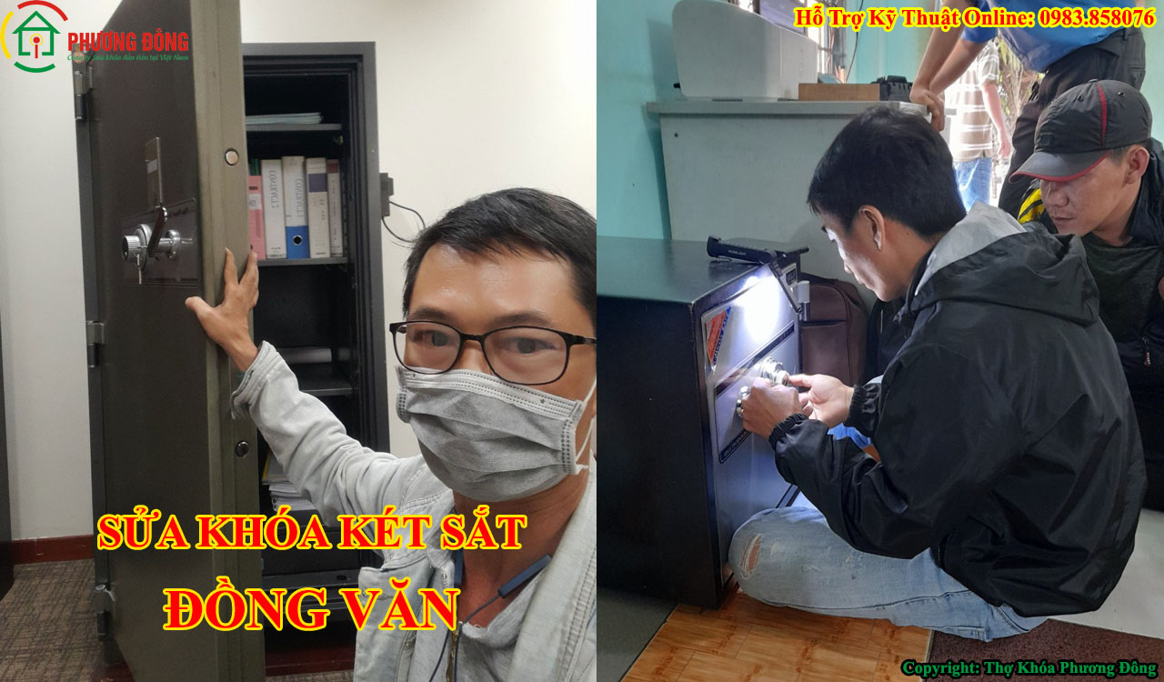 Thợ sửa khóa két sắt tại Đồng Văn