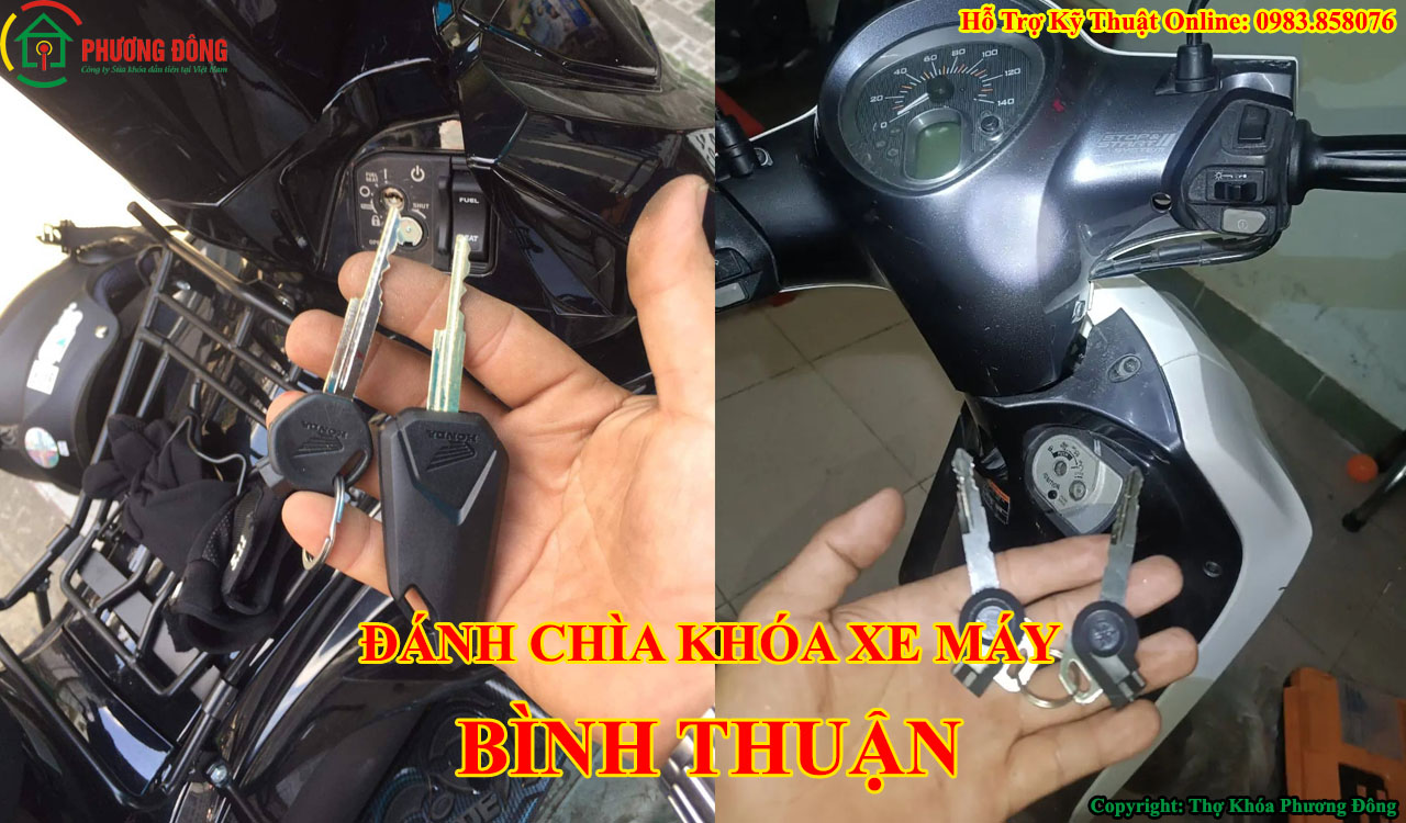 đánh chìa khóa xe máy tại Bình Thuận