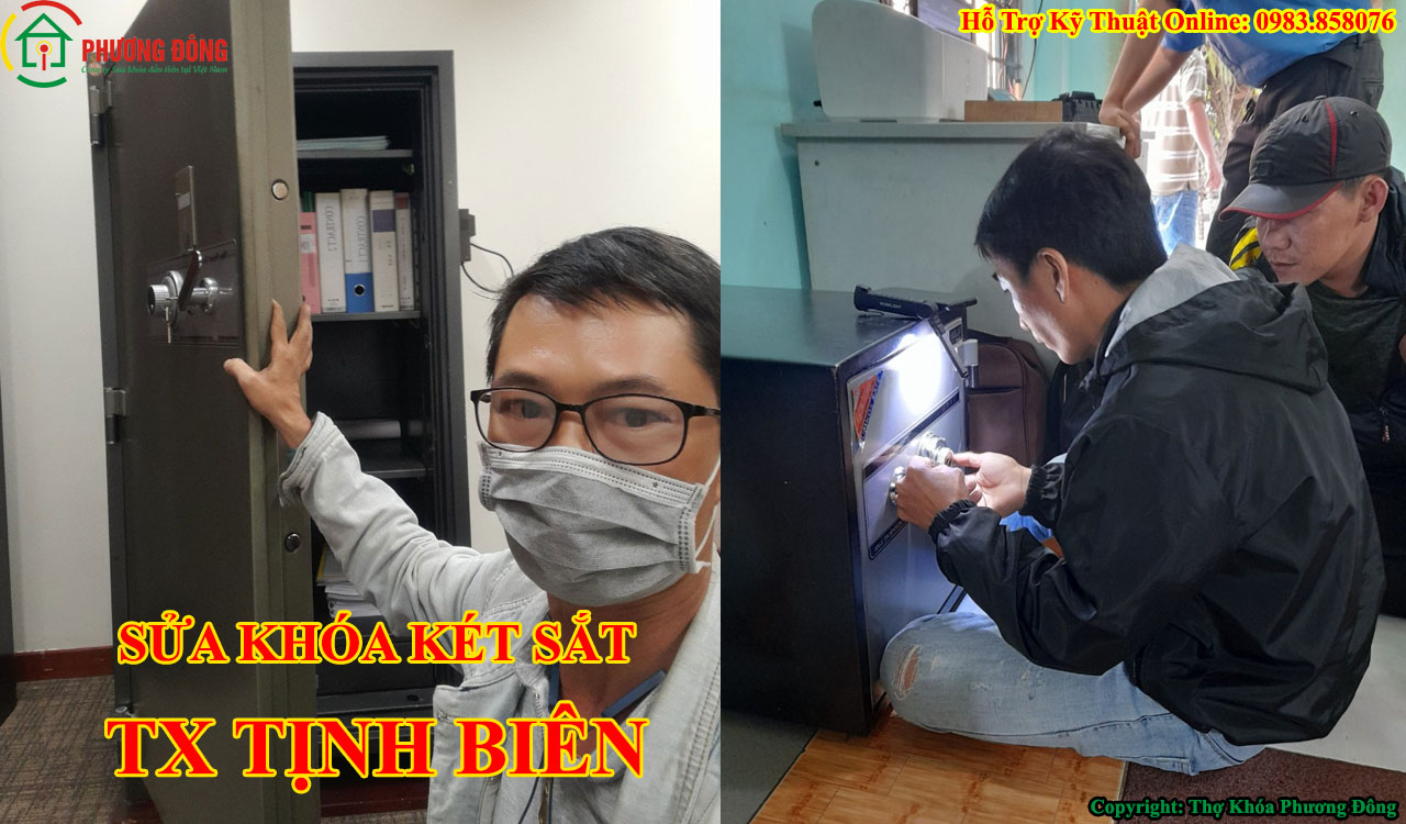 Thợ sửa khóa két sắt tại Tịnh Biên