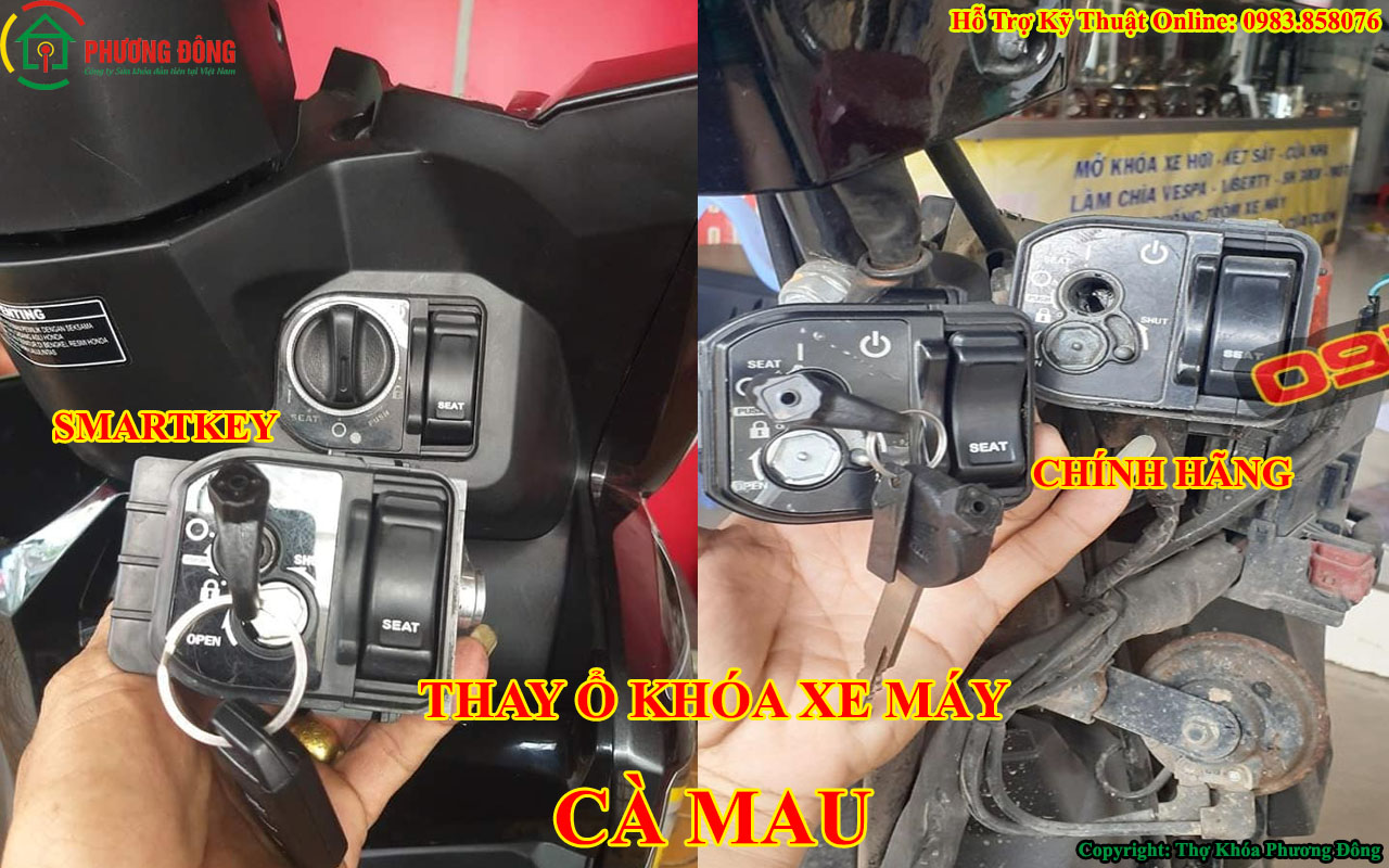 Thay ổ khóa xe máy tại Cà Mau