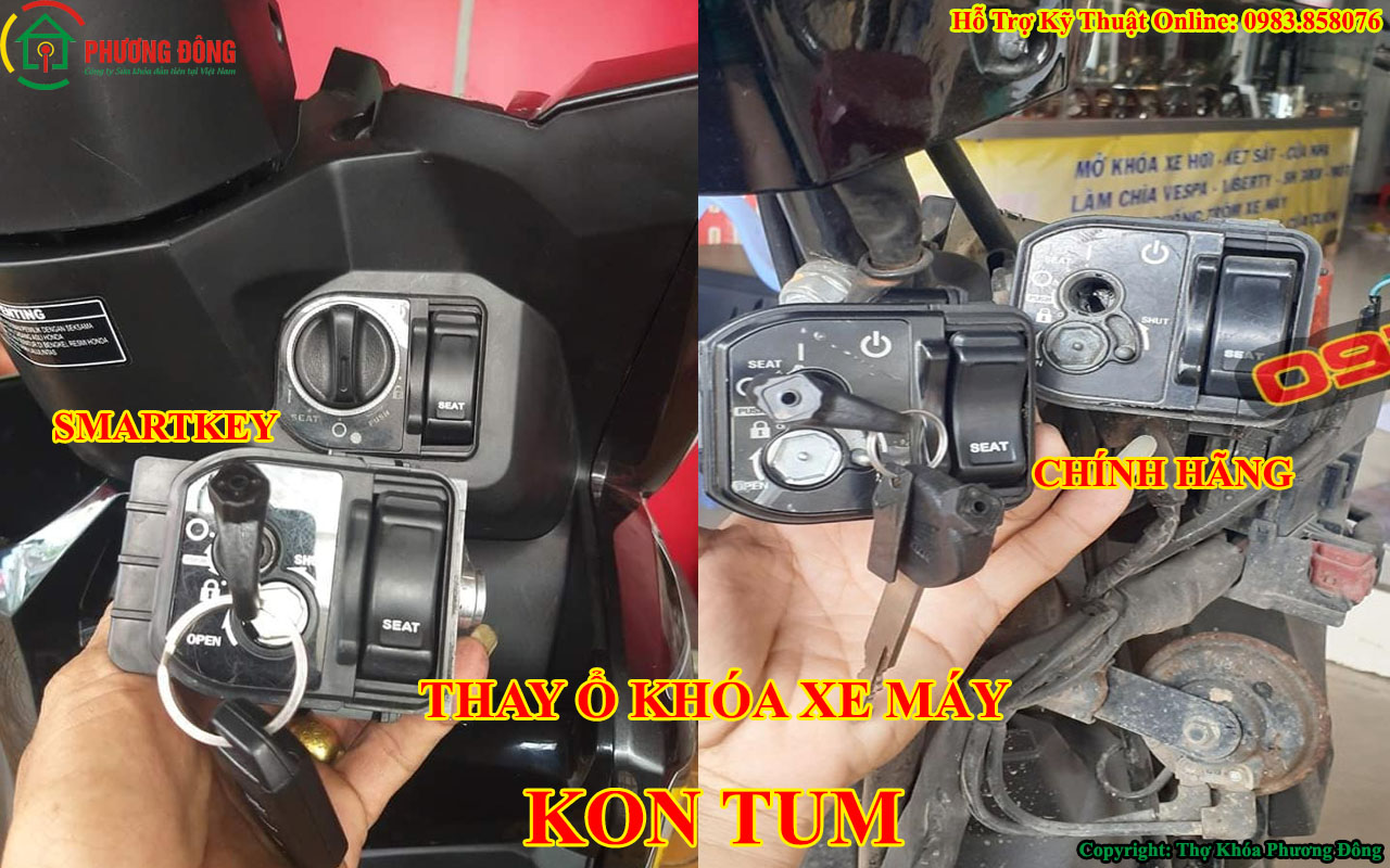 thay ổ khóa xe máy tại Kon Tum