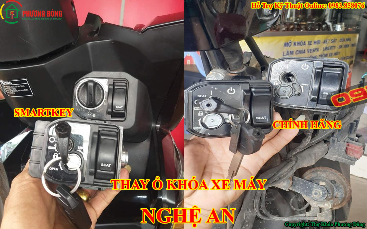 thay ổ khóa xe máy tại Nghệ An