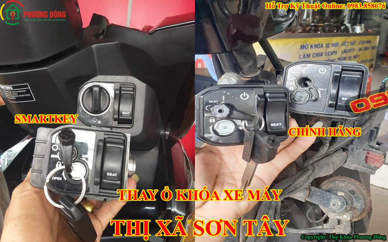 thay ổ khóa xe máy tại Thị Xã Sơn Tây