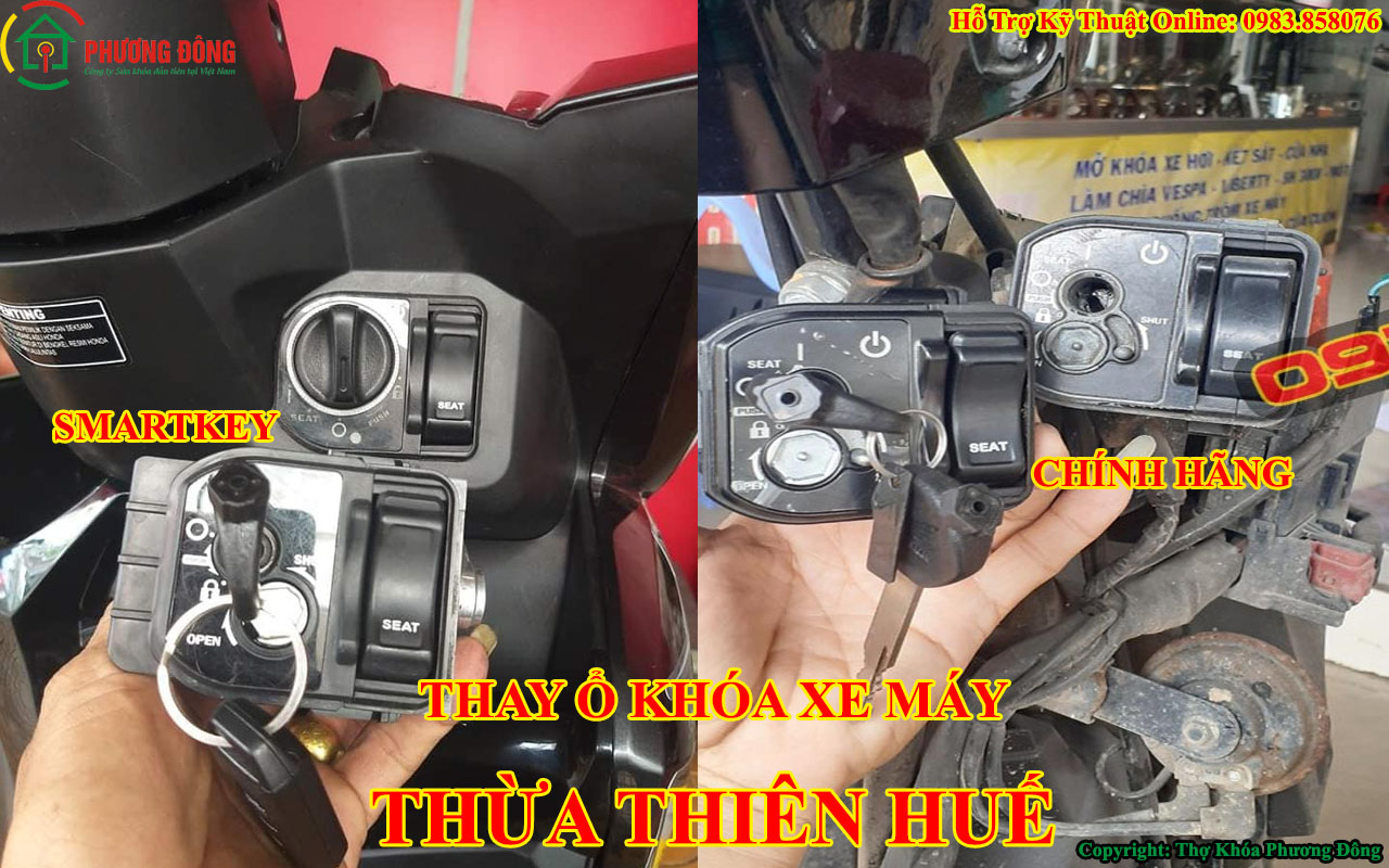 thay ổ khóa xe máy tại Thừa Thiên Huế