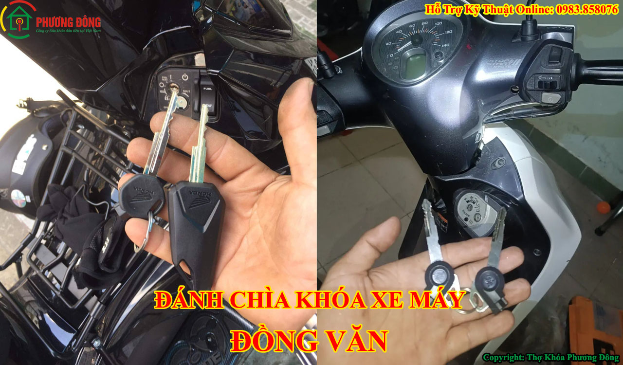 đánh chìa khóa xe máy tại Đồng Văn