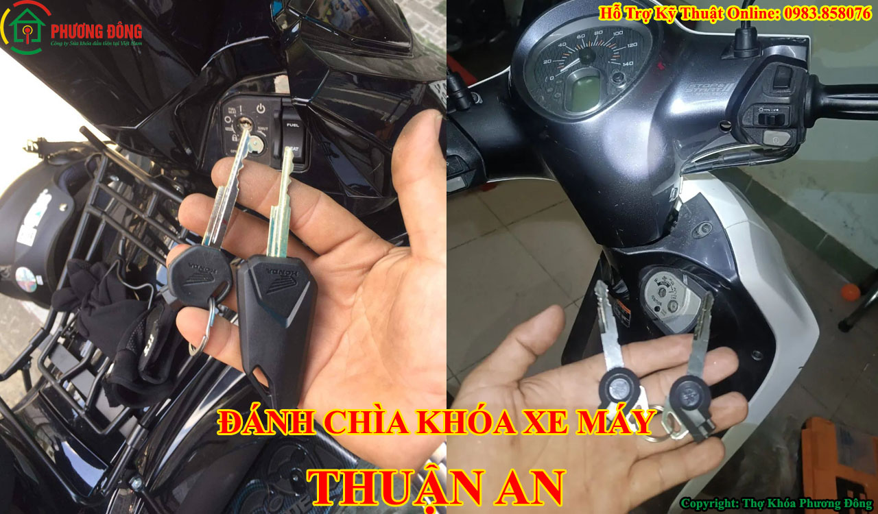 đánh chìa khóa xe máy tại Thuận An