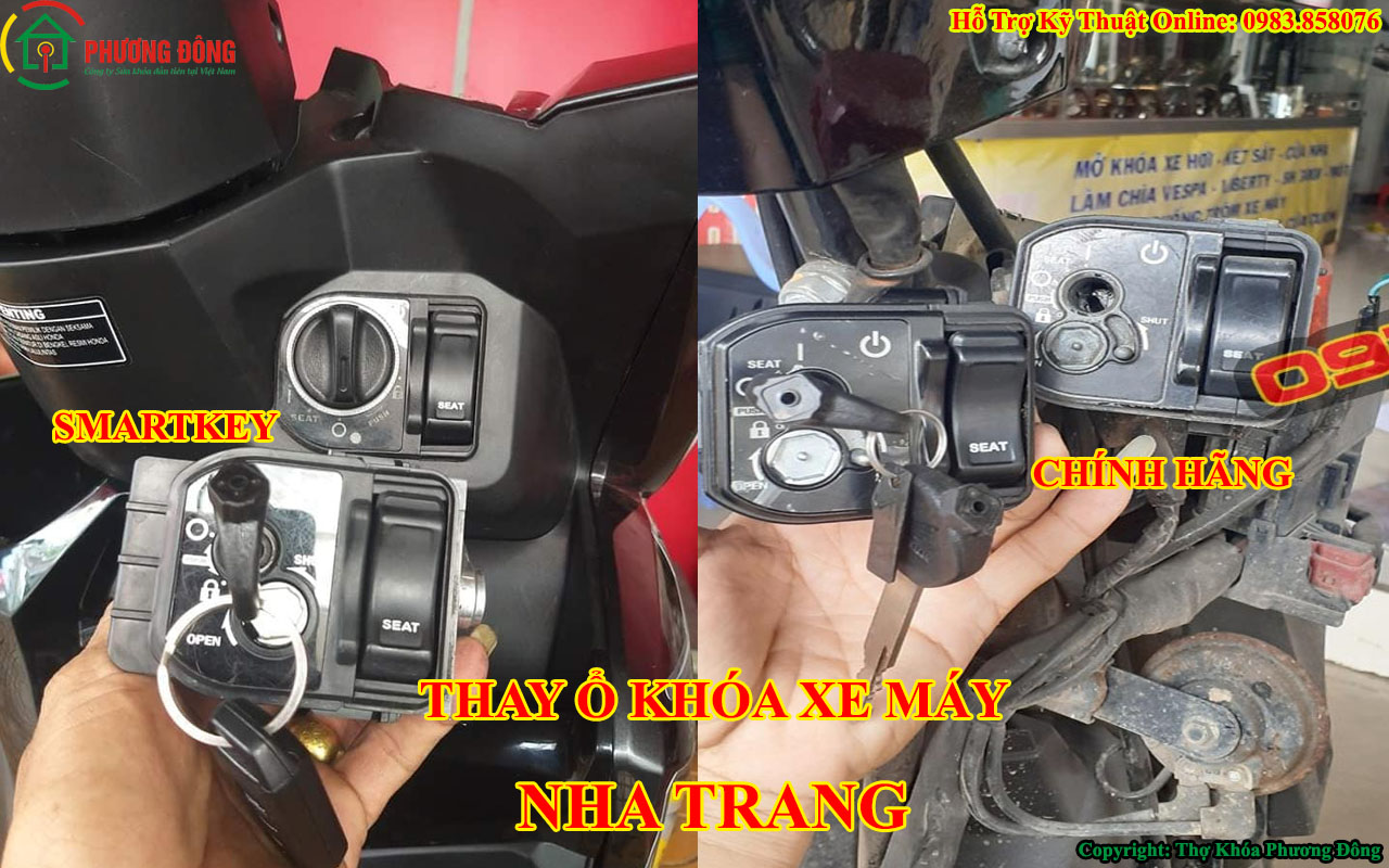 thay ổ khóa xe máy tại Nha Trang