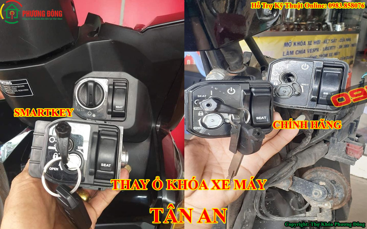 thay ổ khóa xe máy tại Tân An