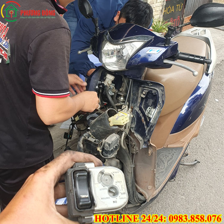 ổ khóa xe lead bị kẹt