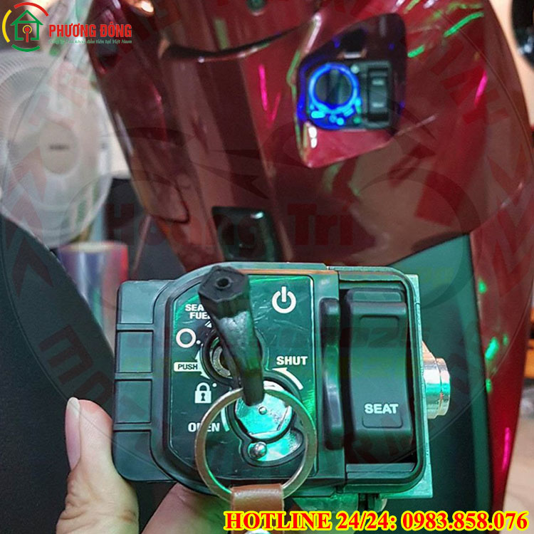 lắp khóa smartkey cho xe lead
