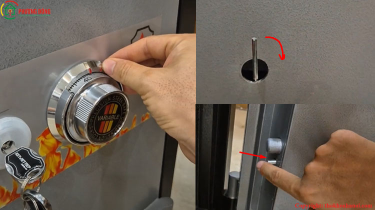 cách đổi mật khẩu két sắt việt tiệp cơ 4 số