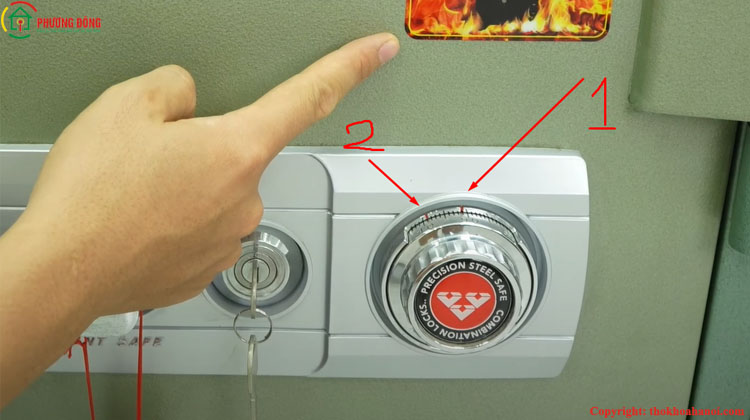 Cách mở két sắt
