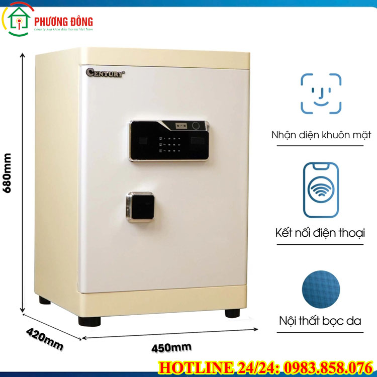cách mở két sắt nhận diện khuôn mặt