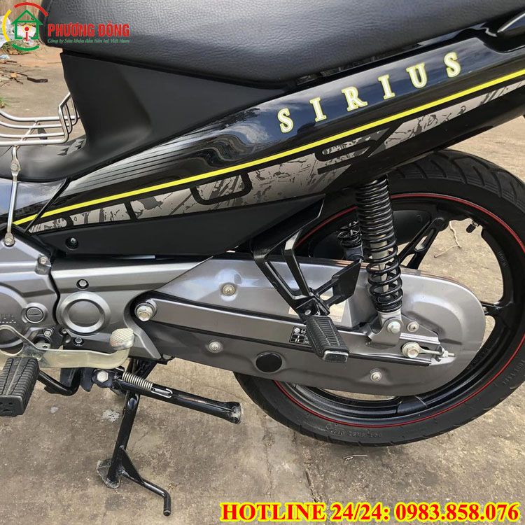 cách mở cốp xe sirius
