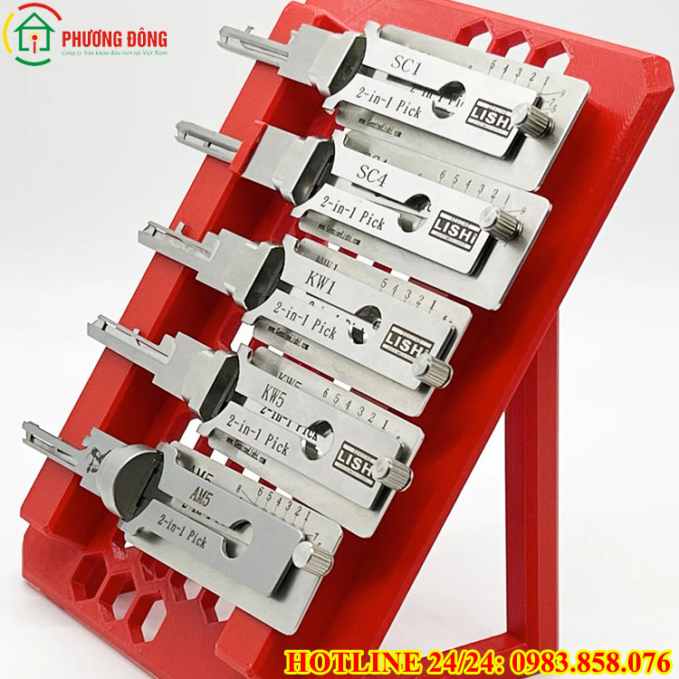 cách sử dụng bộ dụng cụ mở khóa ô tô lishi 2 in 1