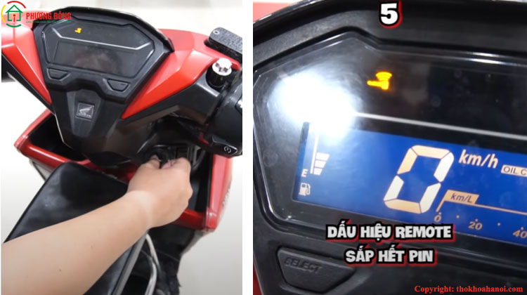 dấu hiệu chìa khóa smartkey sắp hết pin