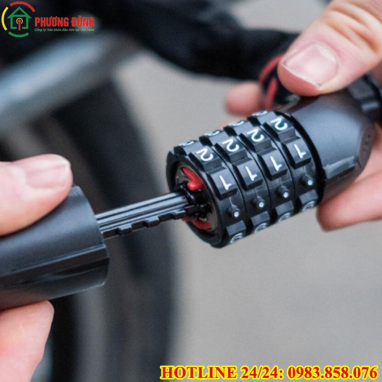 Cách mở khóa số 4 vòng khi quên mật khẩu