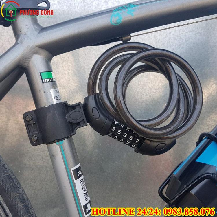 cách mở khóa dây xe đạp 4 số