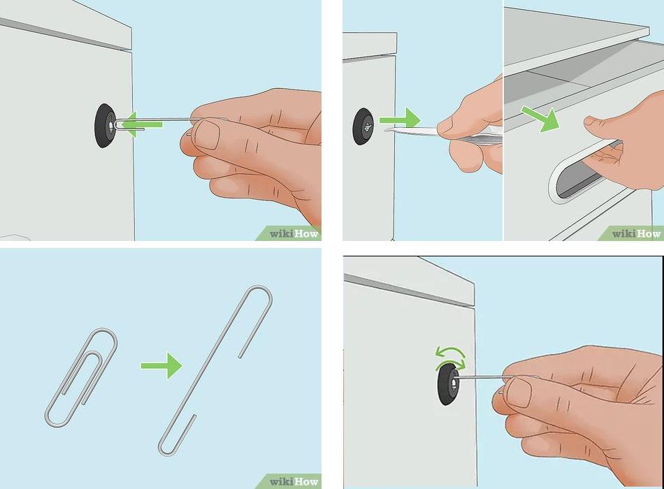 cách mở khóa tủ bị kẹt