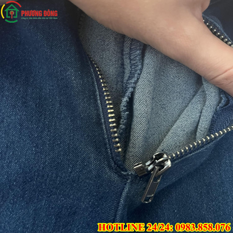 khóa quần bị tuột