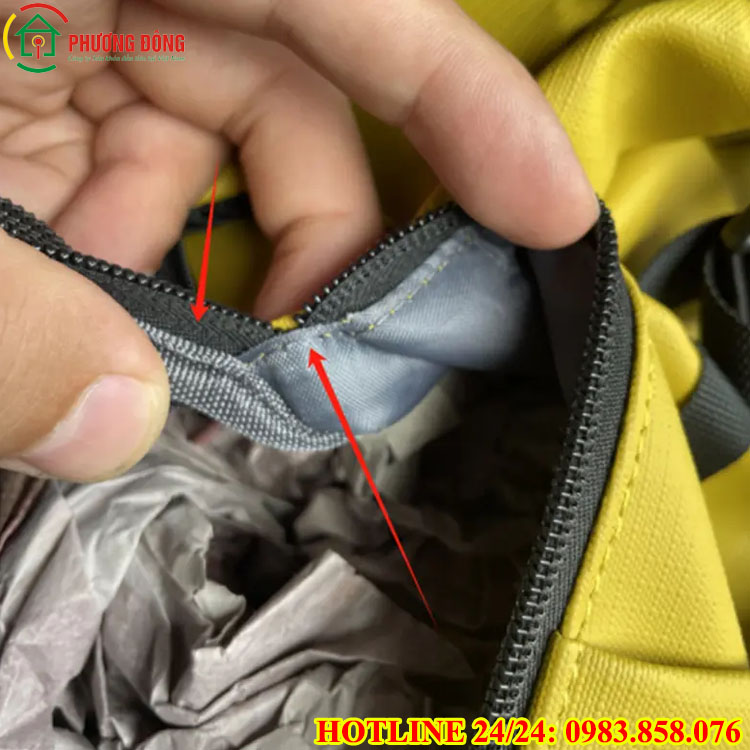 Mẹo sửa khóa balo bi kẹt vải