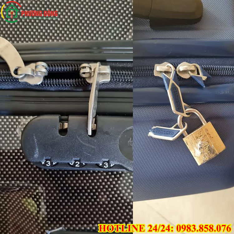 Cách sửa khóa vali bi bung